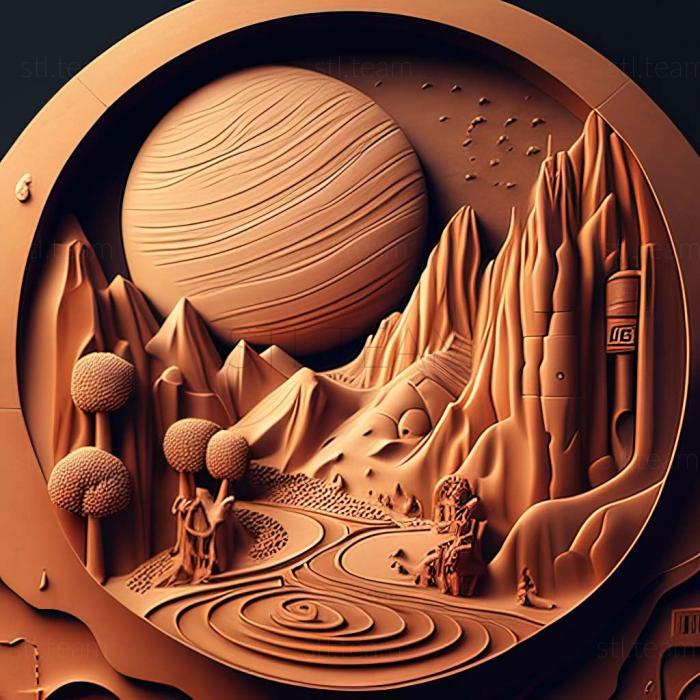 3D модель Марс игра (STL)